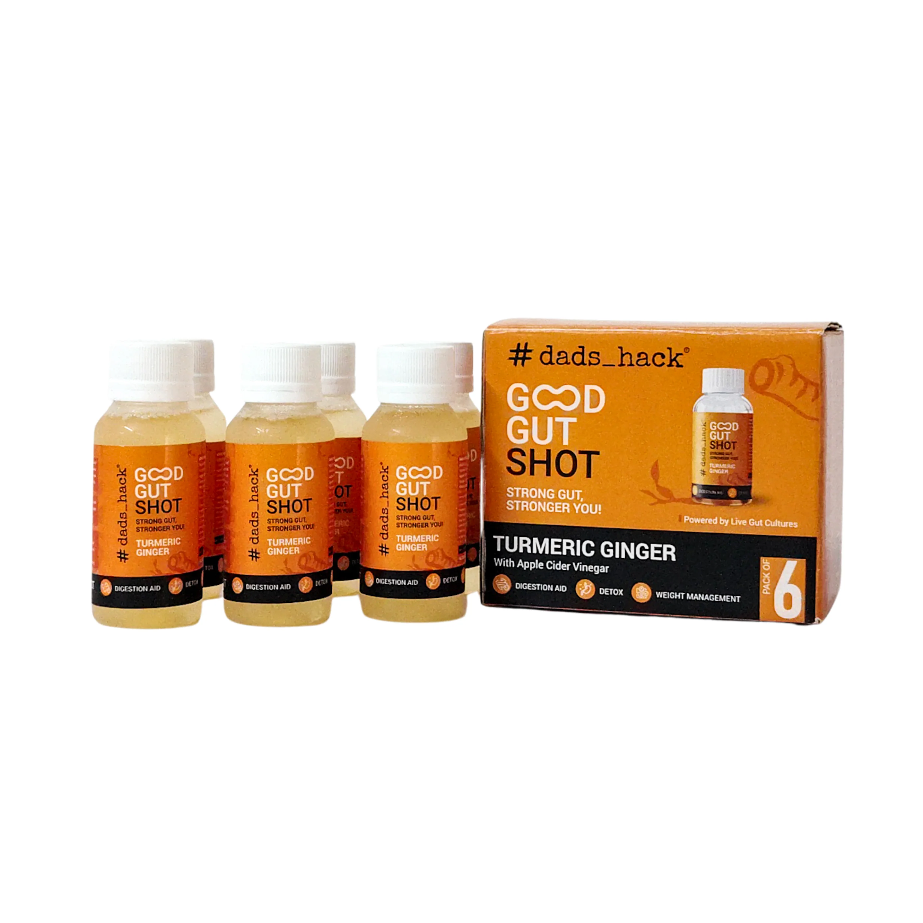 Good Gut Shot - Turmeric Ginger (Pack of 6)